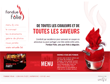 Tablet Screenshot of fonduefolie.com